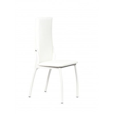 Стул ВВР Оскар белый/белый, экокожа